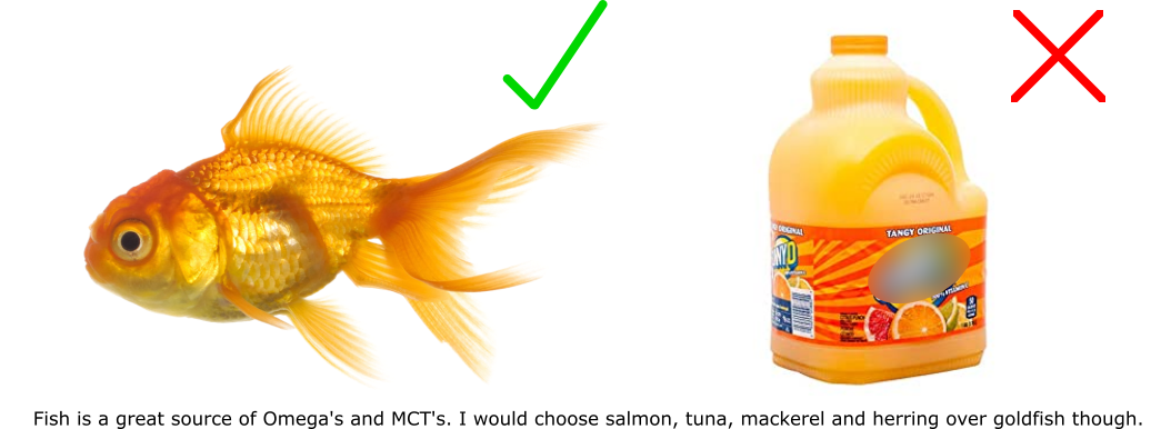 Fish is better than orange juice!